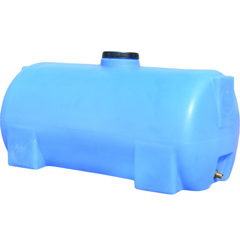 Бак 150 л горизонтальний ГО ПБ блакитний ПЛАСТ БАК